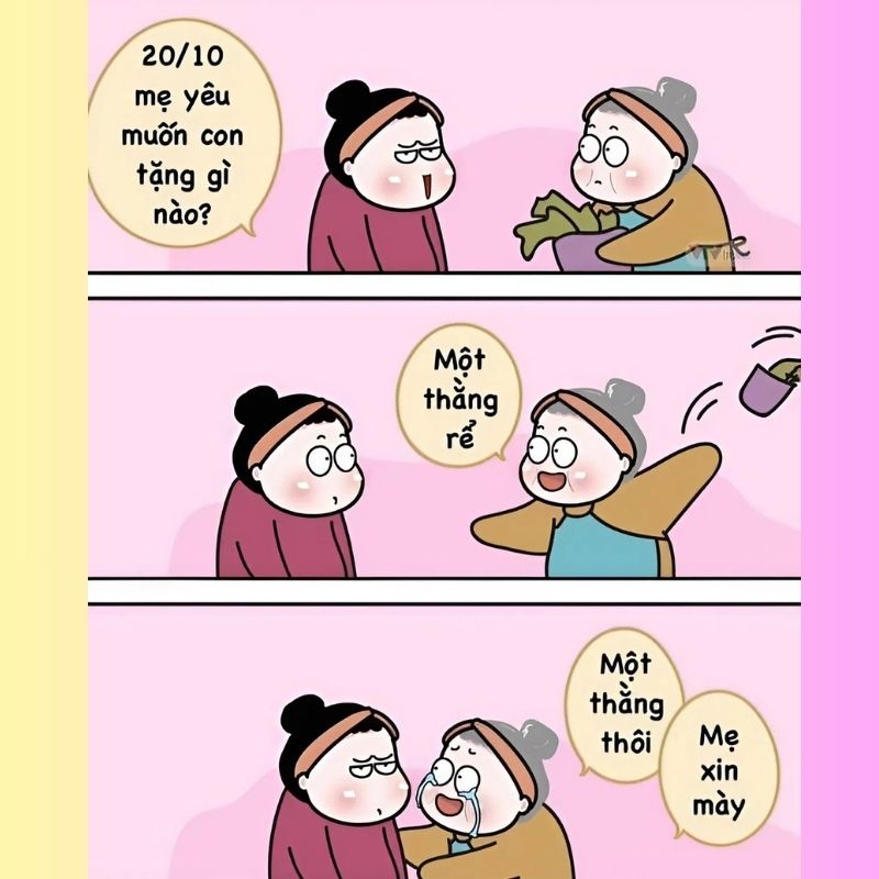 Meme vui tặng mẹ ngày 20/10