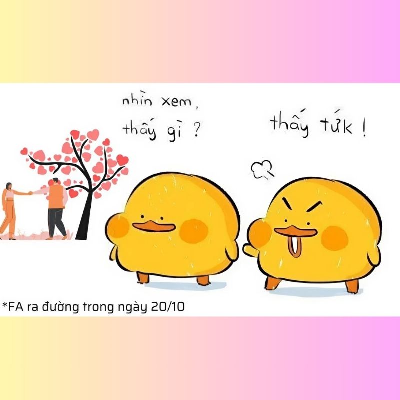 Meme troll bạn bè cực hài 20/10