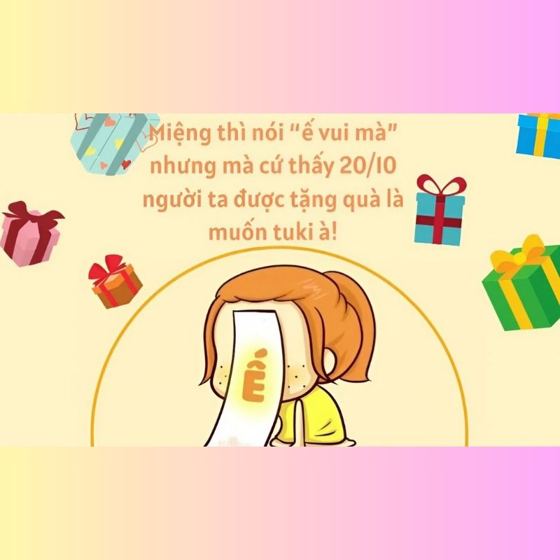 Meme vui troll bạn thân 20/10
