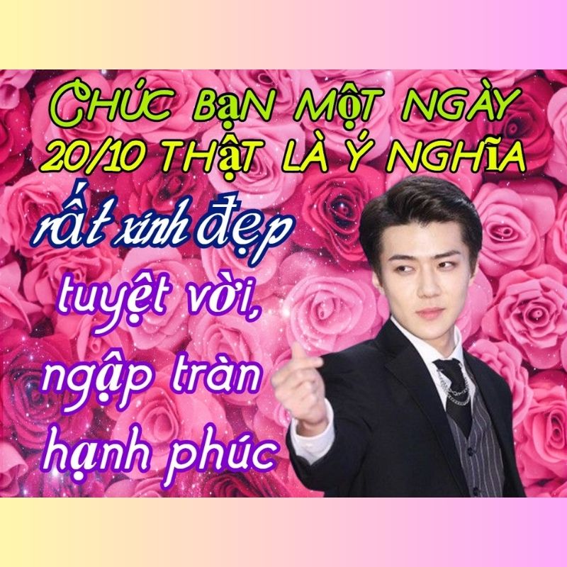Meme idol Kpop chúc mừng 20/10