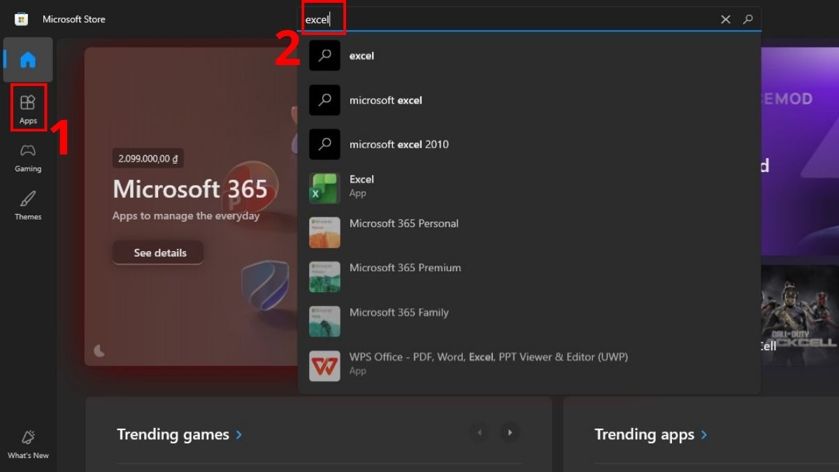 Cách tìm kiếm và tải ứng dụng trên Microsoft Store