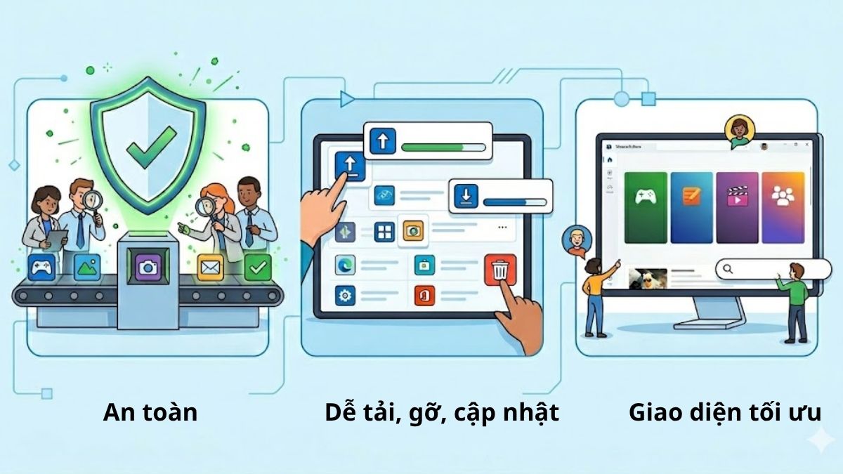 Ưu điểm của Microsoft Store