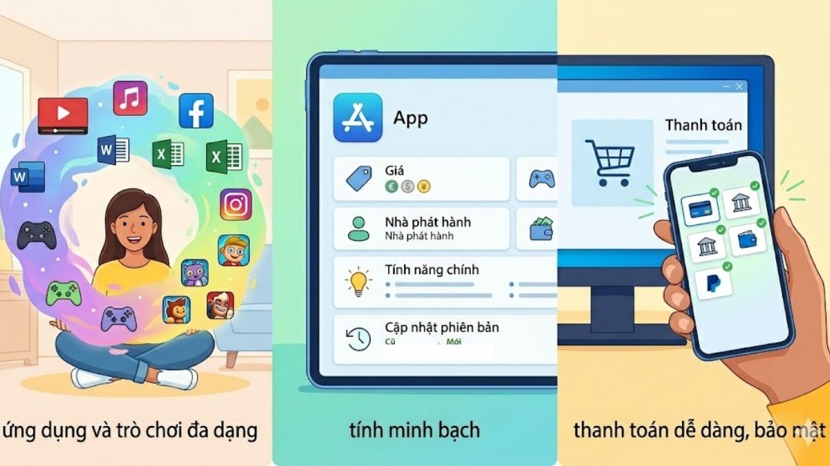 Lý do nên sử dụng Microsoft Store