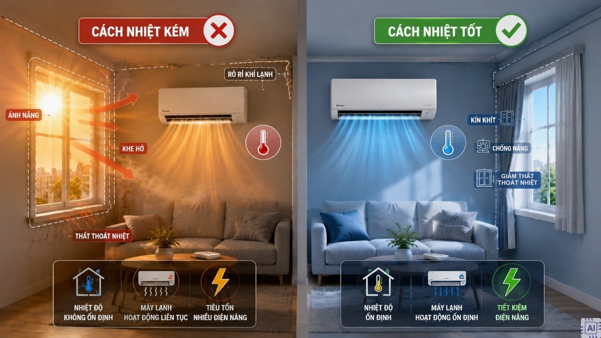 Khả năng cách nhiệt của không gian