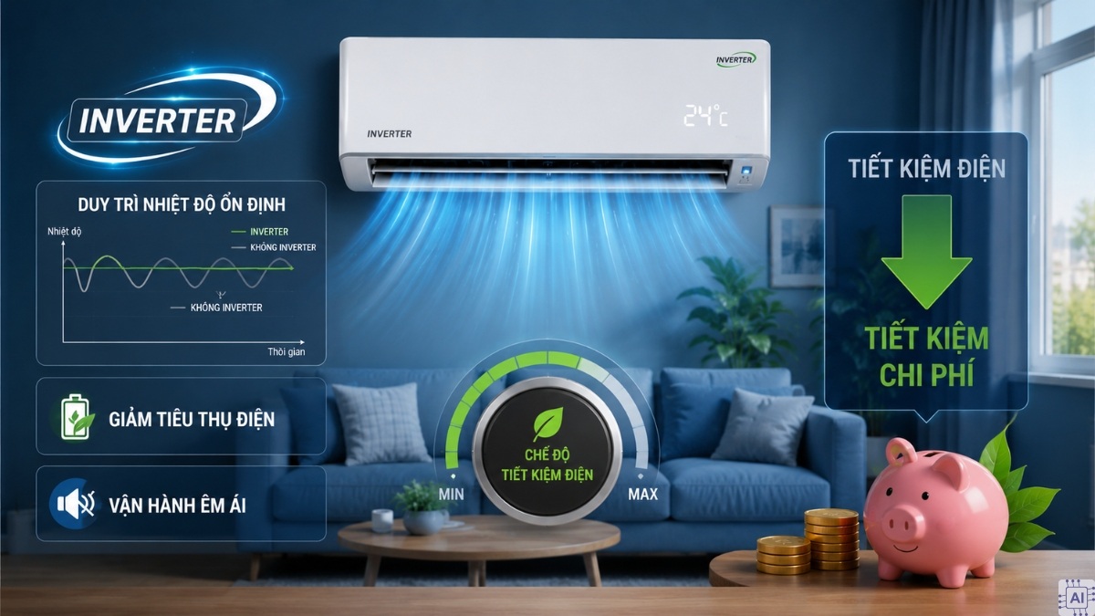 Công nghệ Inverter và chế độ tiết kiệm điện