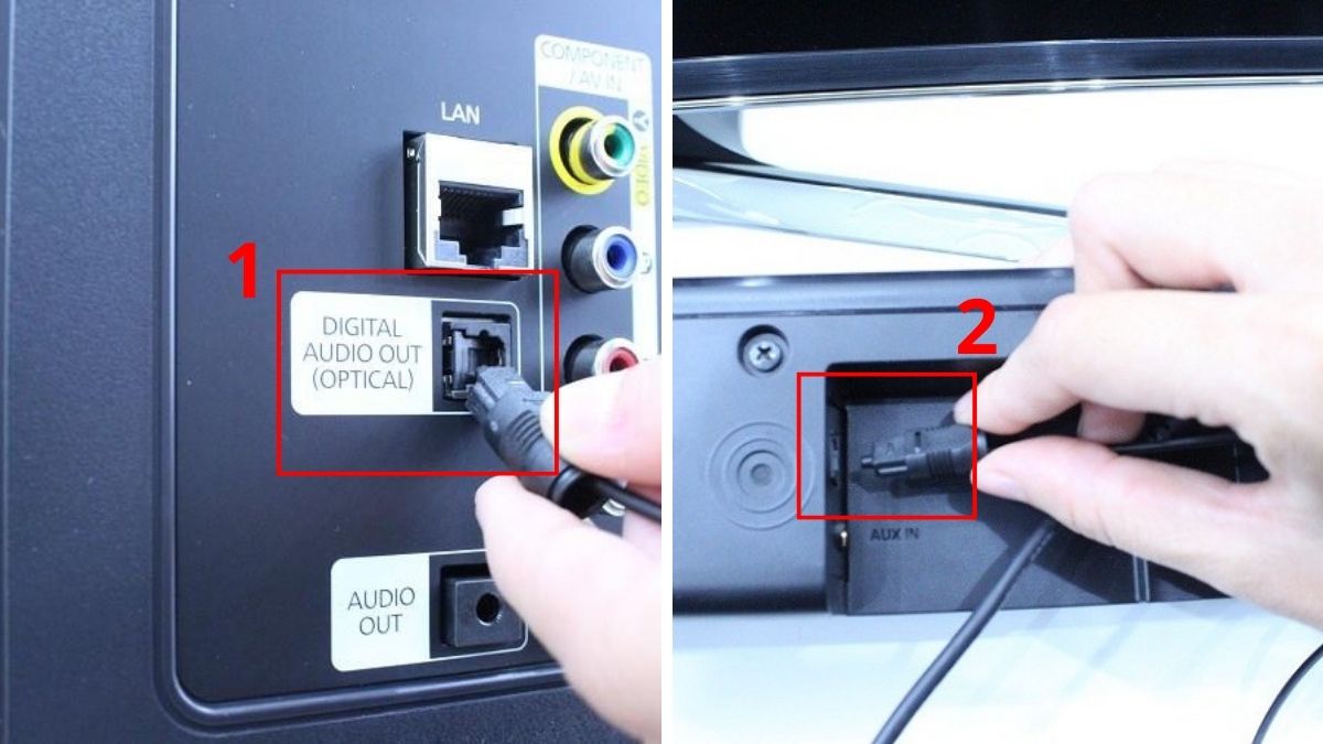 Cách thiết lập âm thanh qua cổng Optical