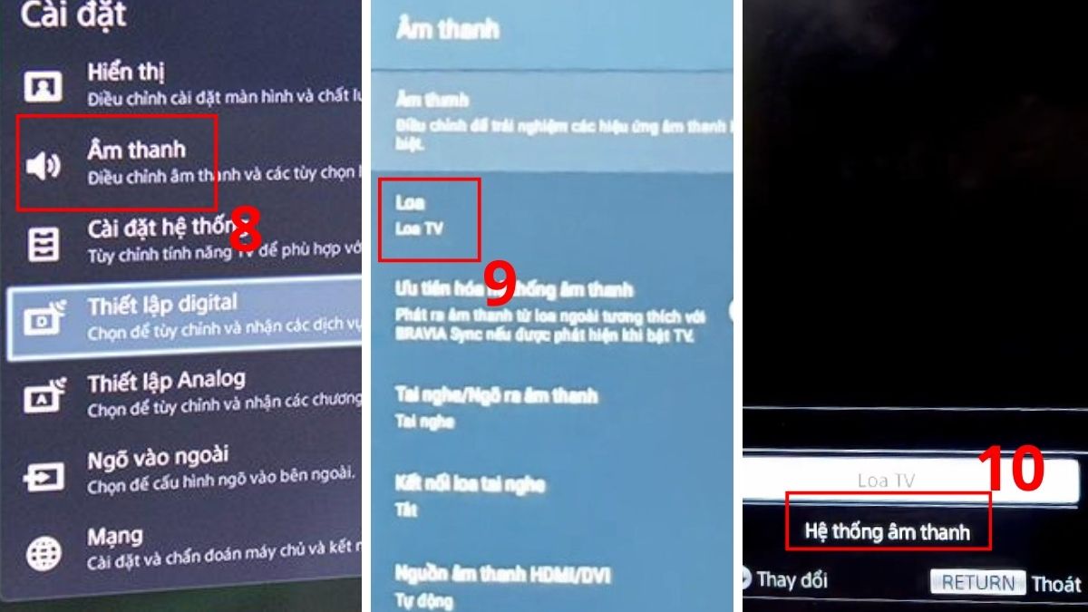 Cách thiết lập âm thanh qua Bluetooth