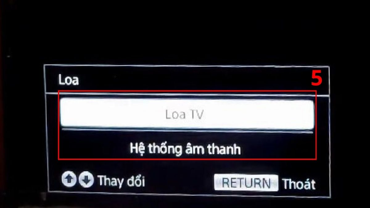 Cách xác định ngõ ra âm thanh trên tivi Sony đang sử dụng