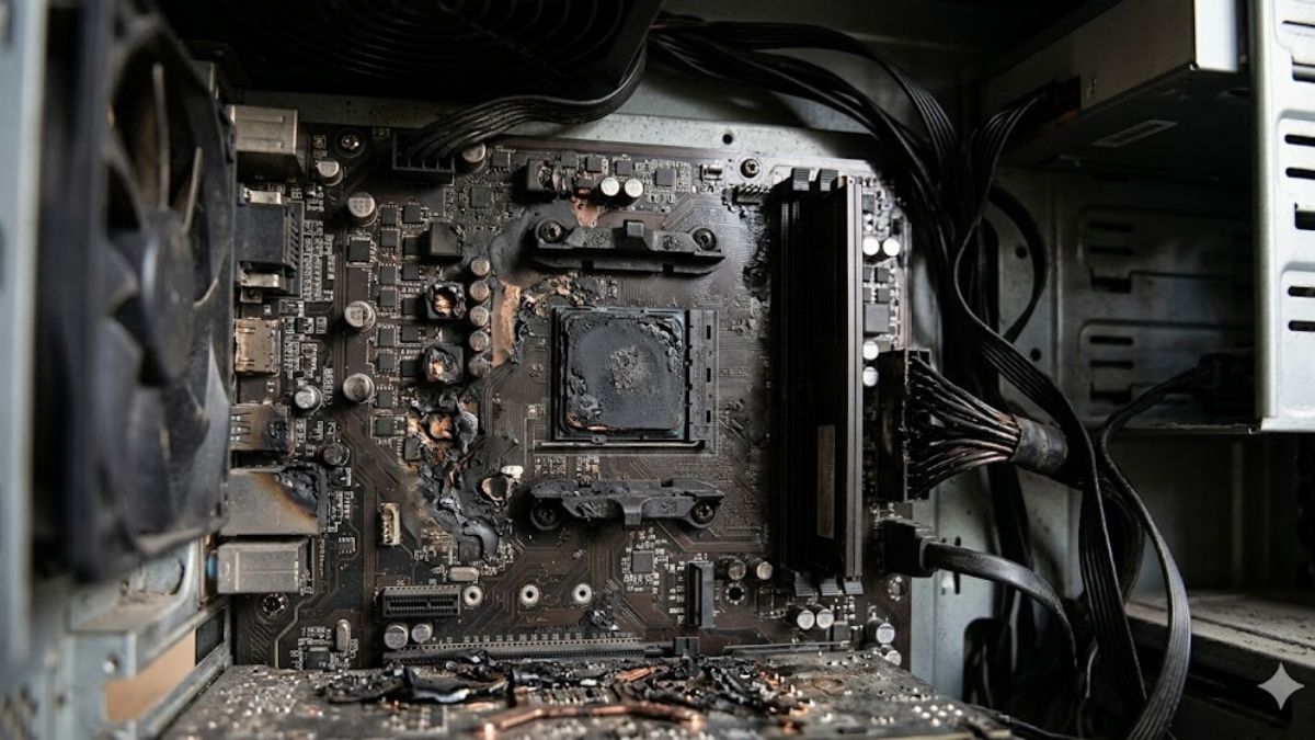 Mainboard bị chập cháy hoặc gặp lỗi