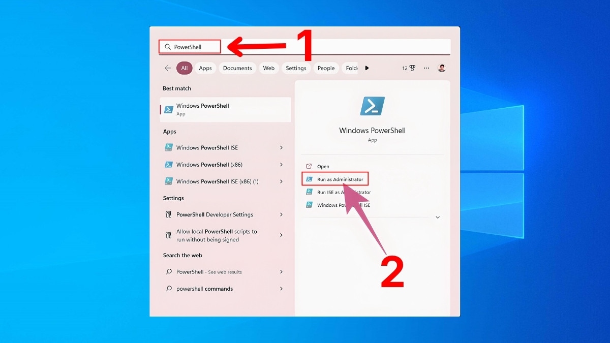Cách chạy script PowerShell