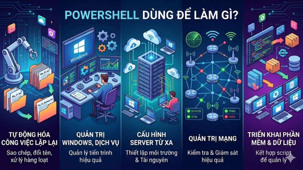 PowerShell được dùng để làm gì?