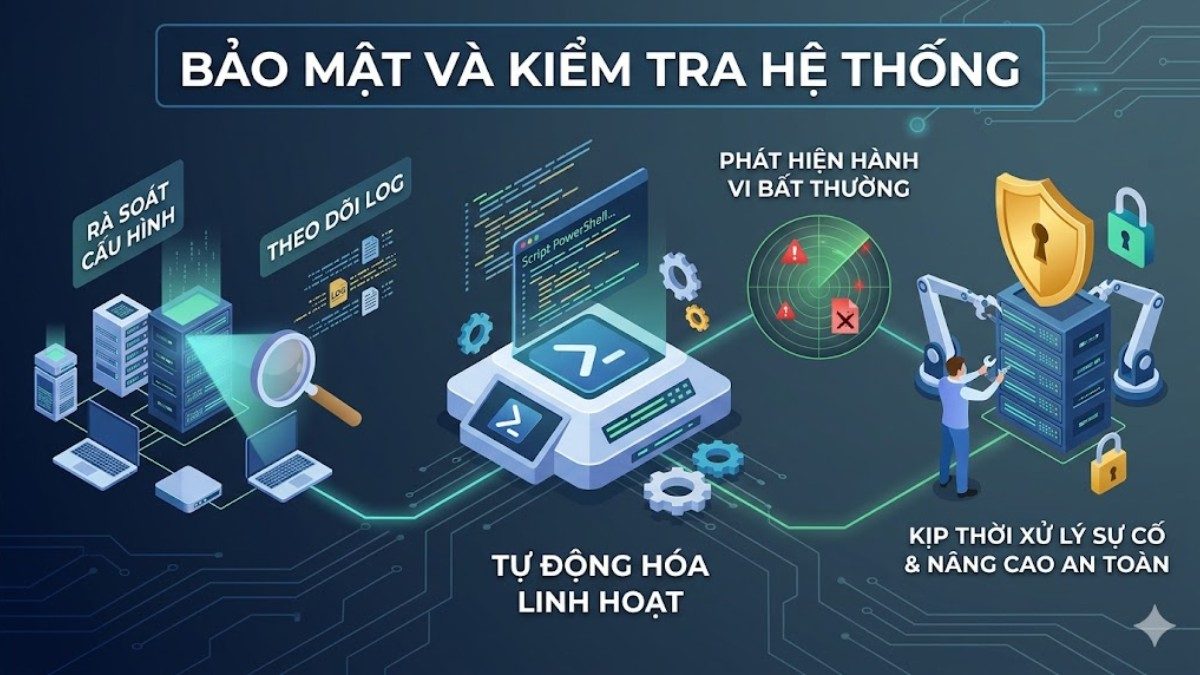 PowerShell giúp tăng cường bảo mật hệ thống