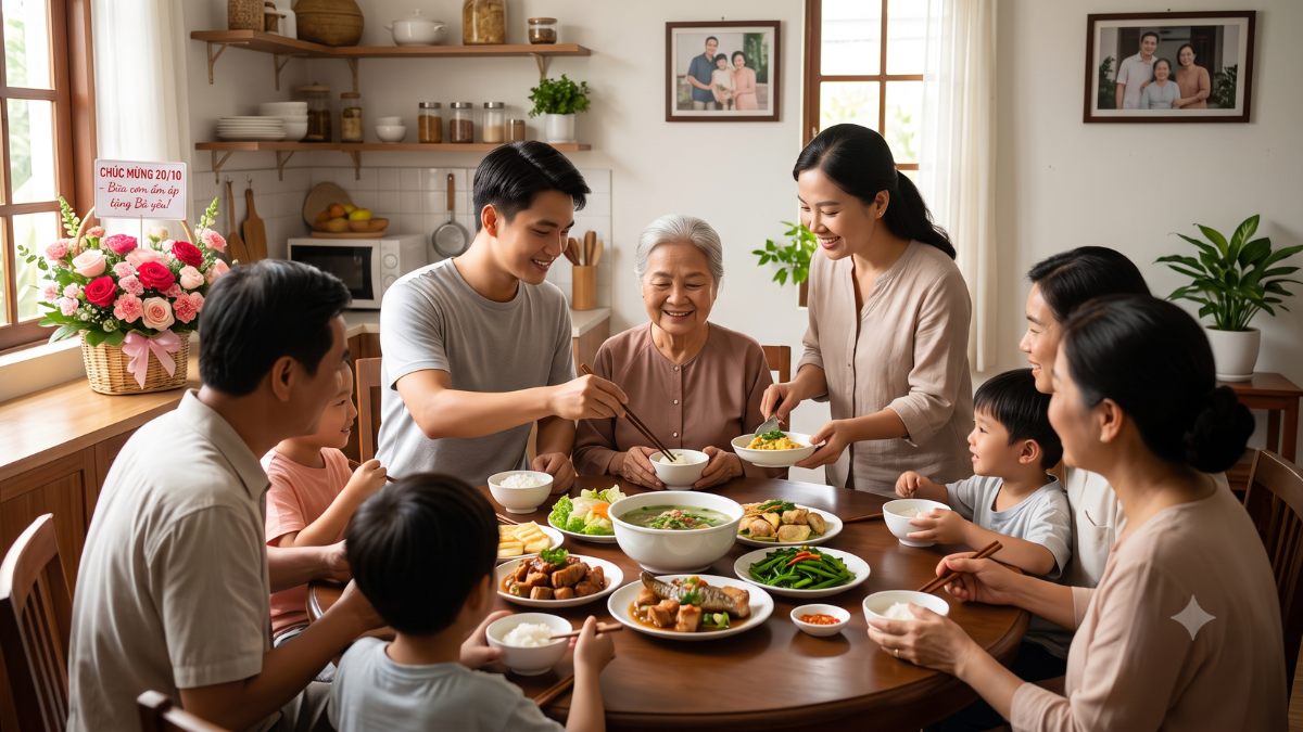 Quà tặng 20/10 cho bà Khung ảnh gia đình hoặc album ảnh in sẵn