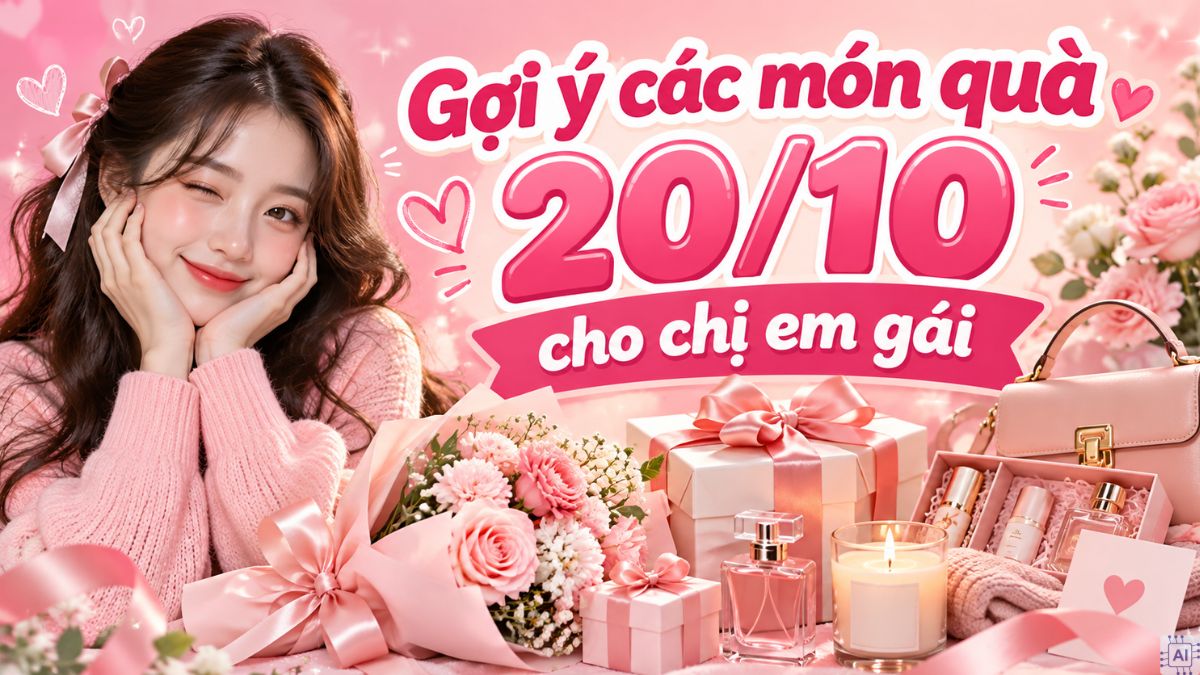Gợi ý các món quà 20/10 cho chị em gái độc đáo, tinh tế