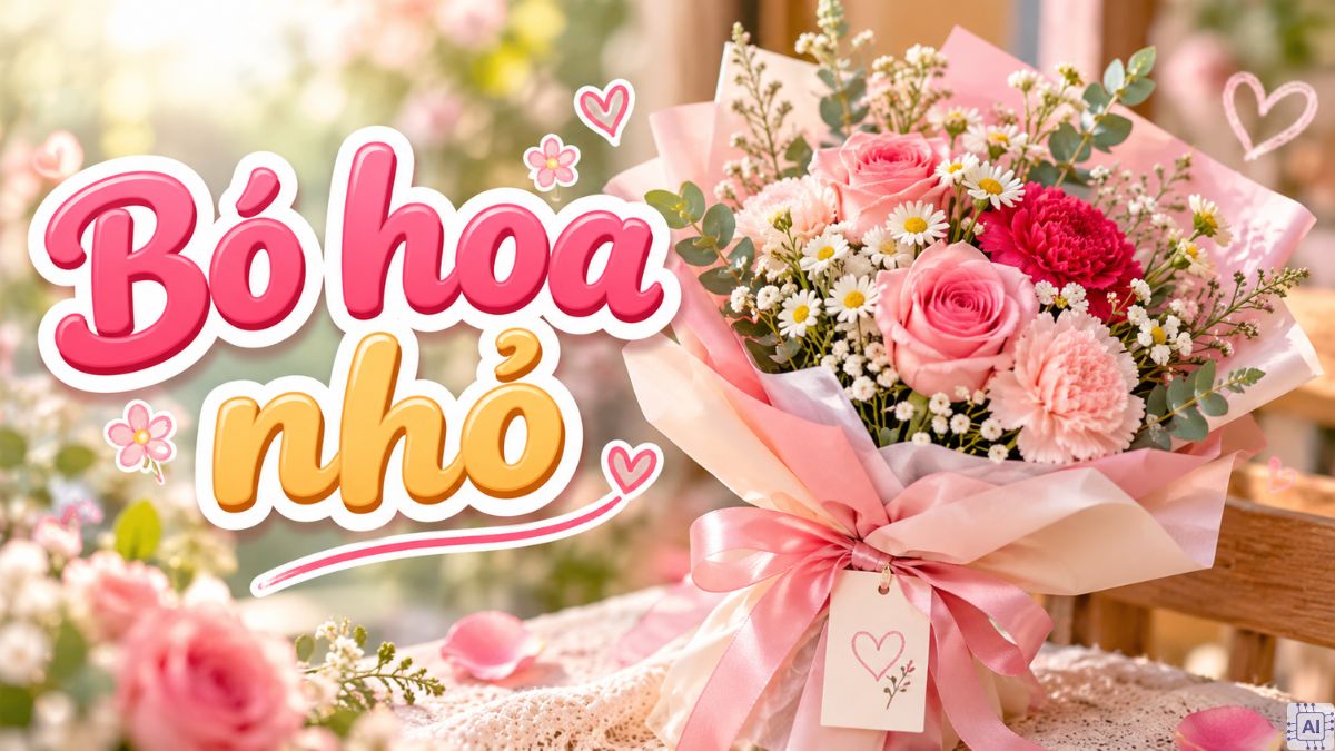 Tặng crush một bó hoa nhỏ vào ngày 20/10