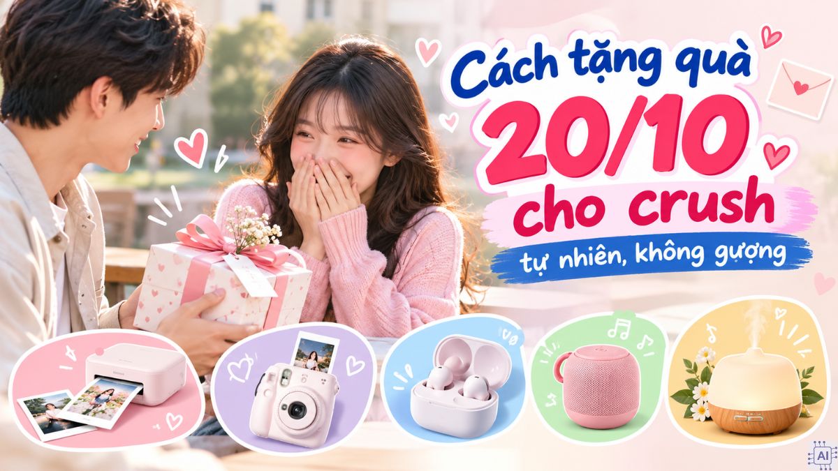 Cách tặng quà 20/10 cho crush tự nhiên, không gượng