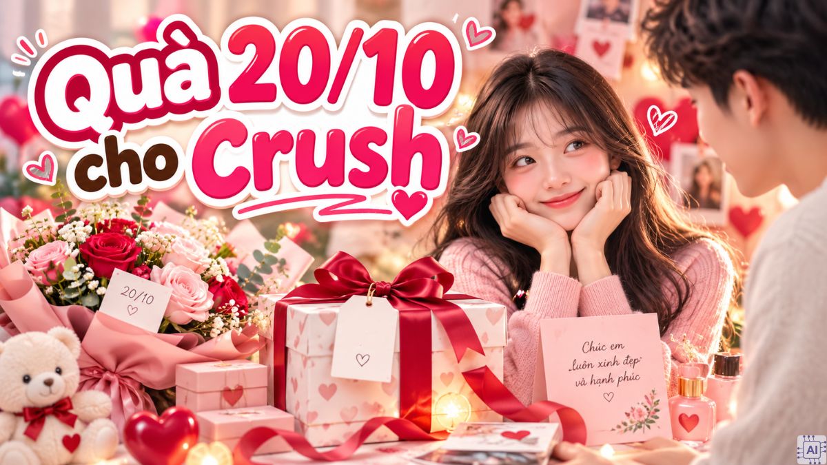 Quà 20/10 cho crush: Chọn sao cho tinh tế để nàng biết bạn quan tâm?