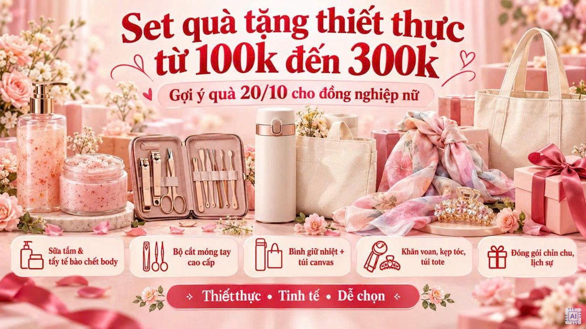 Set quà tặng thiết thực từ 100k đến 300k