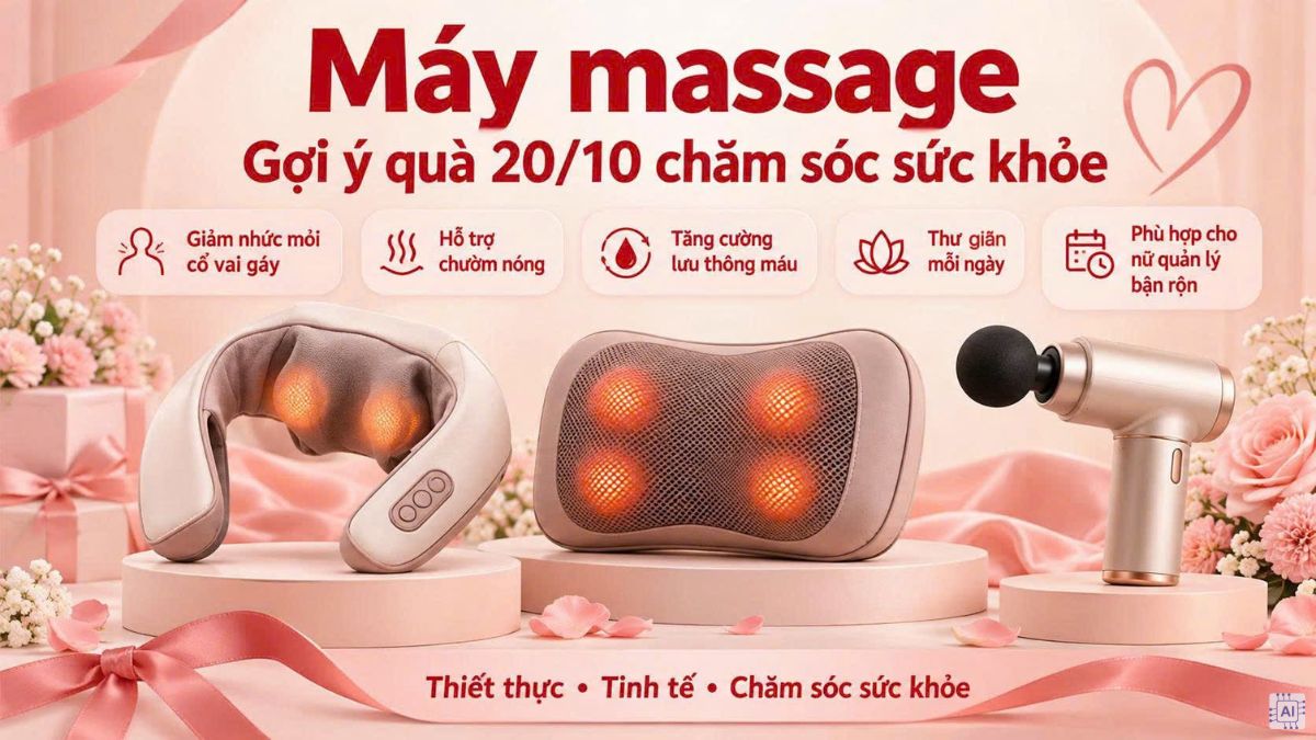 Máy massage là món quà 20/10 ý nghĩa