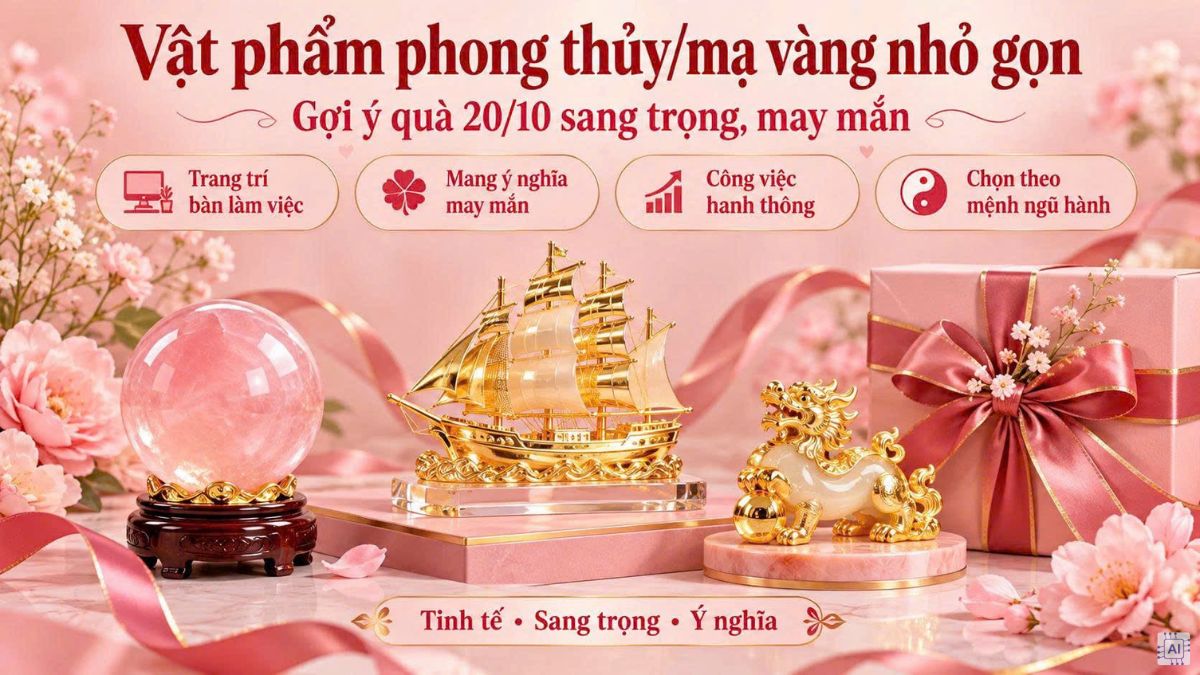 Tặng sếp nữ vật phẩm phong thuỷ