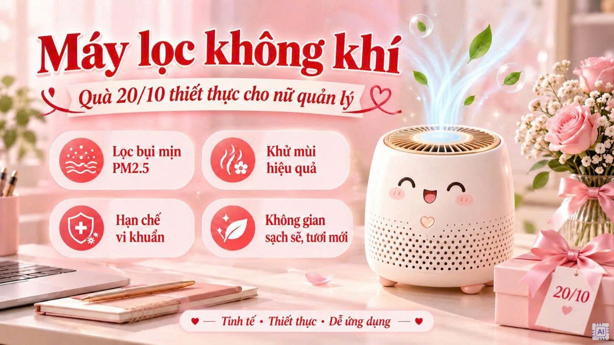 Tặng sếp nữ nữ máy lọc không khí