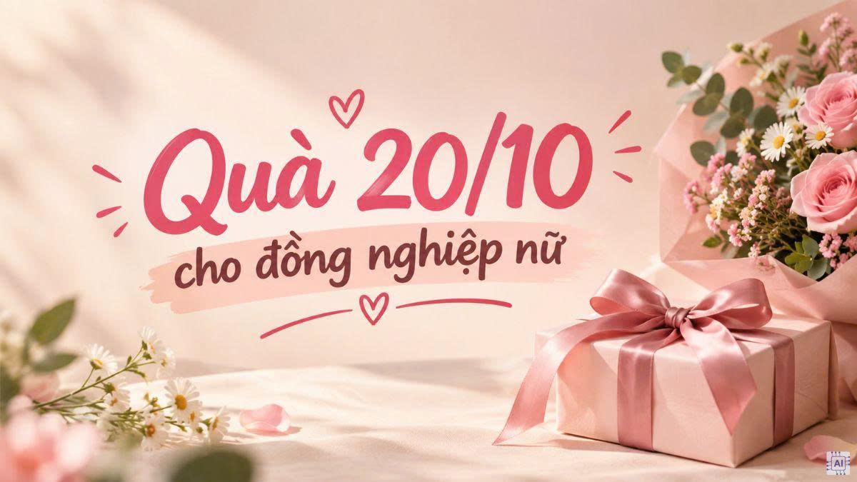 Danh sách các món quà 20/10 cho đồng nghiệp nữ thiết thực, tinh tế