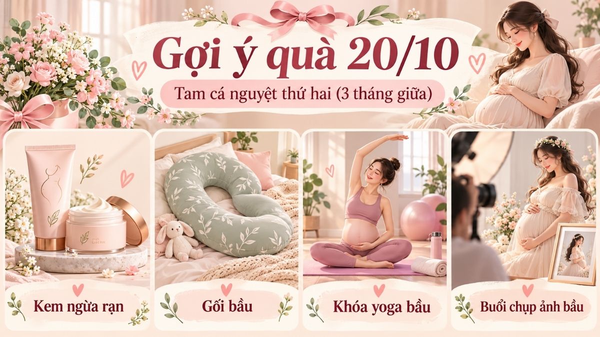 Món quà tặng mẹ bầu vào Tam cá nguyệt thứ hai (3 tháng giữa)
