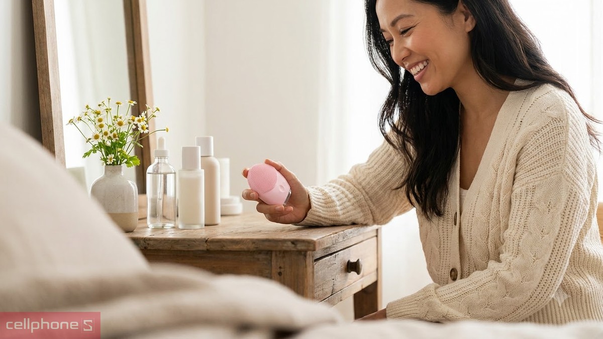 Tặng phụ nữ trung niên máy rửa mặt vào ngày 20/10