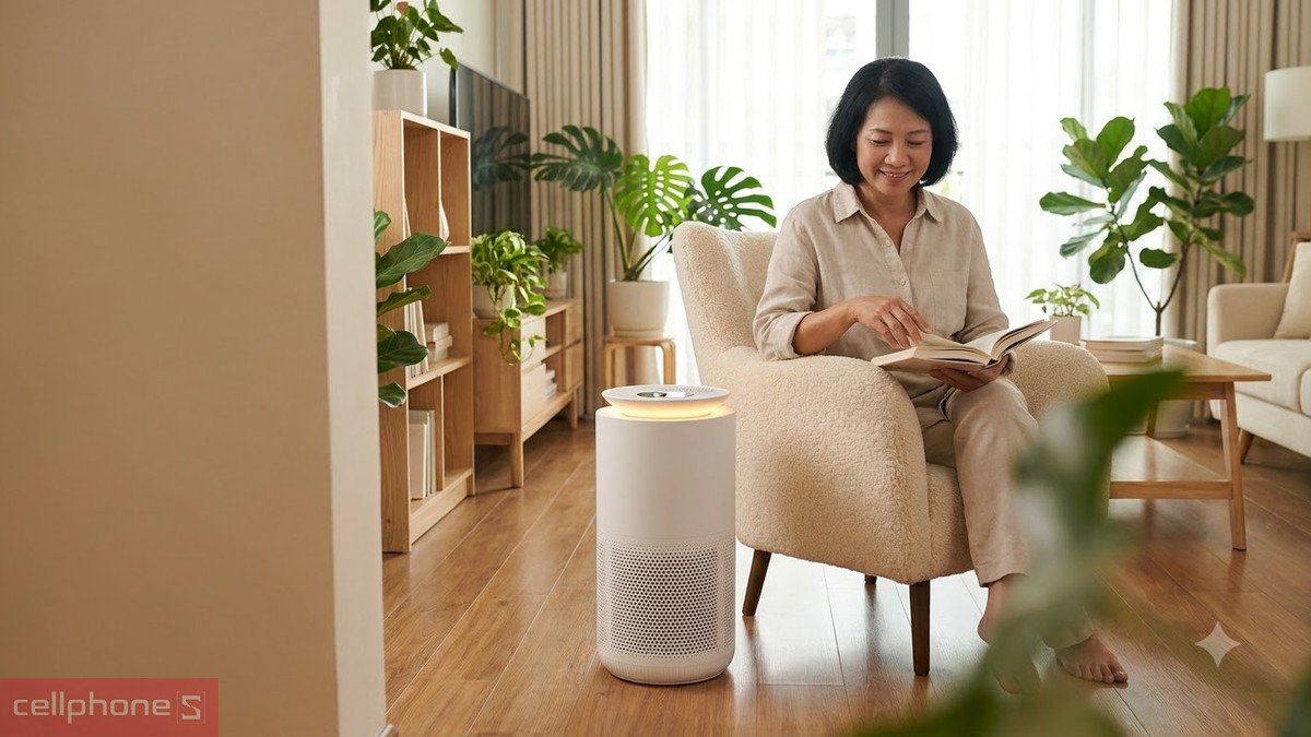 Tặng Máy lọc không khí cho phụ nữ trung niên ngày 20/10