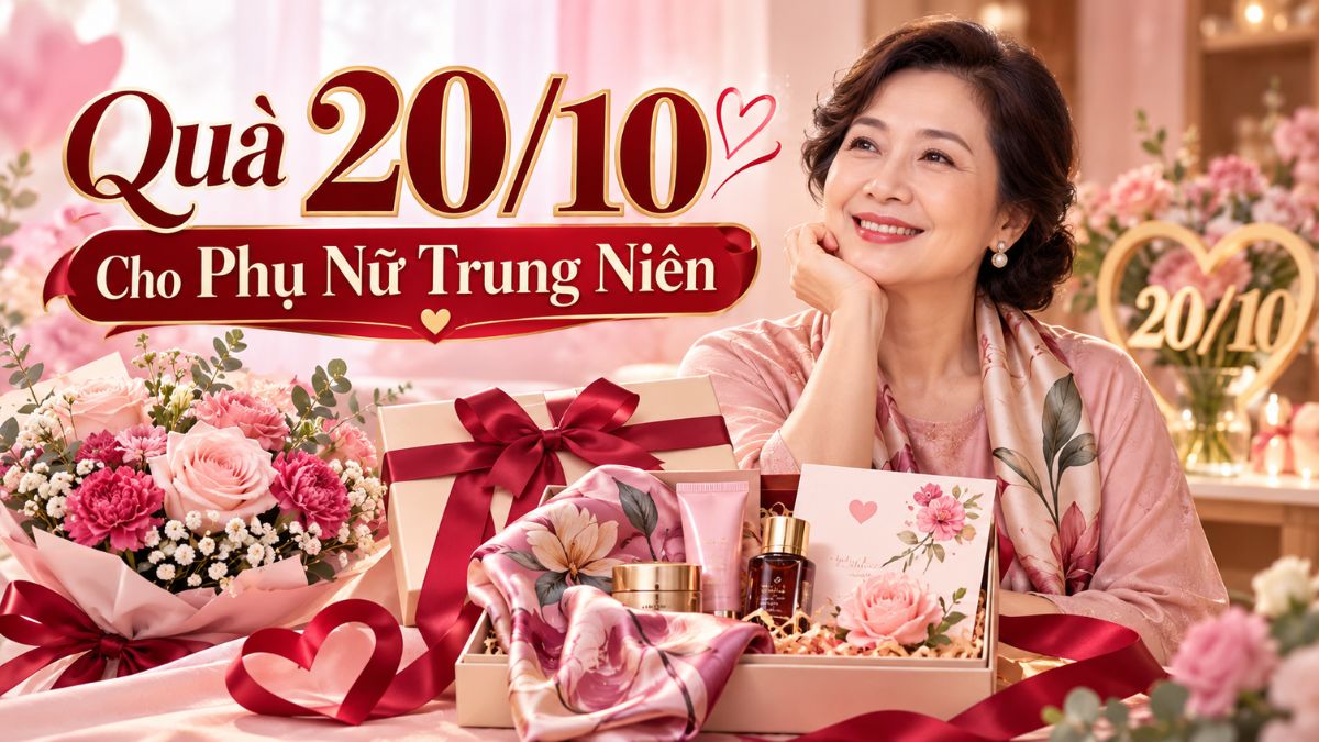 Các món quà 20/10 cho phụ nữ trung niên vừa sang trọng vừa thực tế