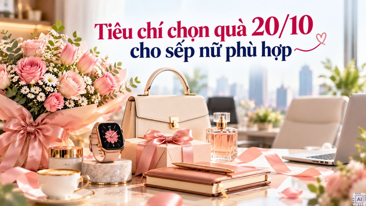 Tiêu chí chọn quà 20/10 cho sếp nữ phù hợp