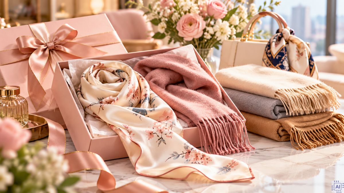 Tặng Khăn lụa hoặc khăn cashmere cho sếp nữ ngày 20/10