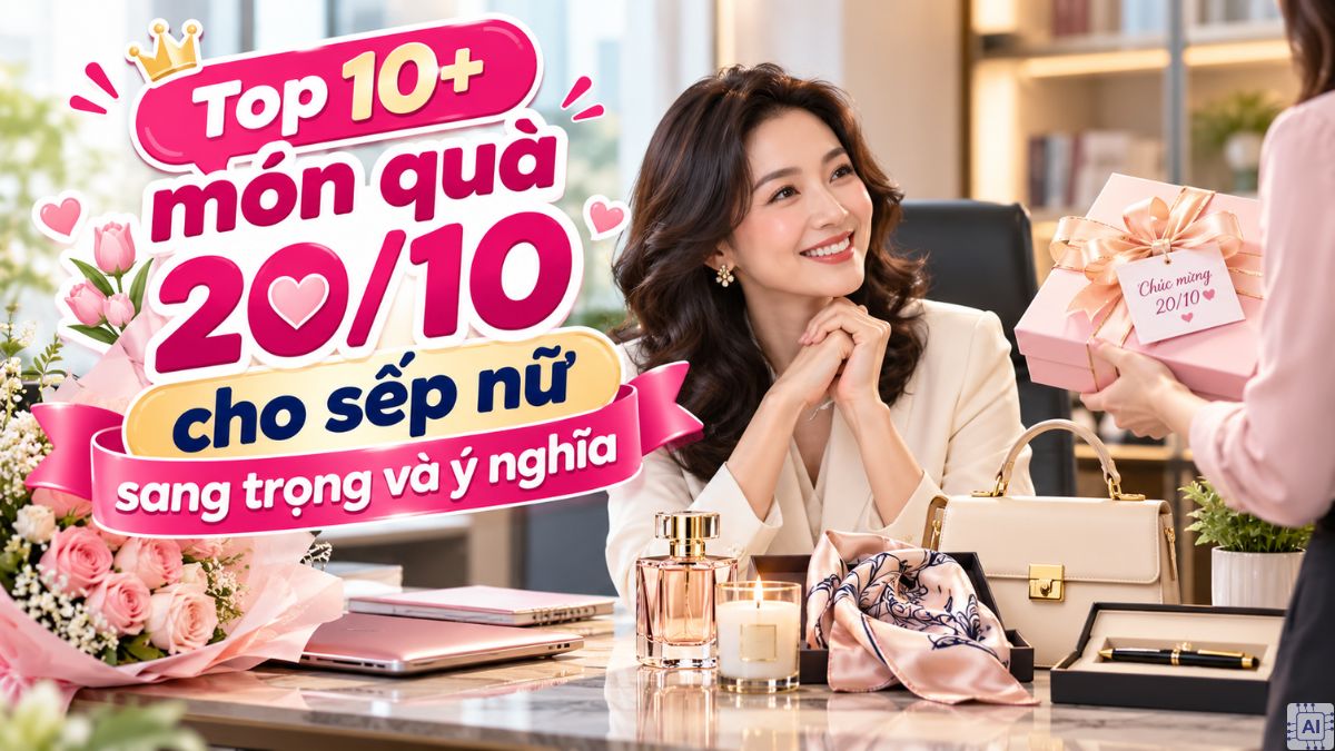Top 10+ món quà 20/10 cho sếp nữ sang trọng và ý nghĩa