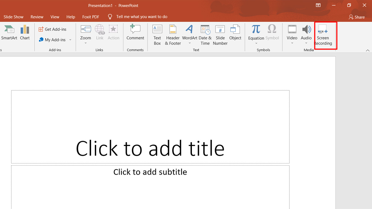 Cách để quay màn hình Win 10 bằng PowerPoint