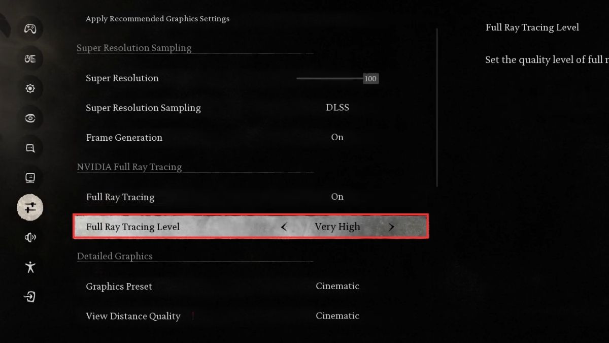 Cách bật ray tracing cho game Back Myth: Wukong