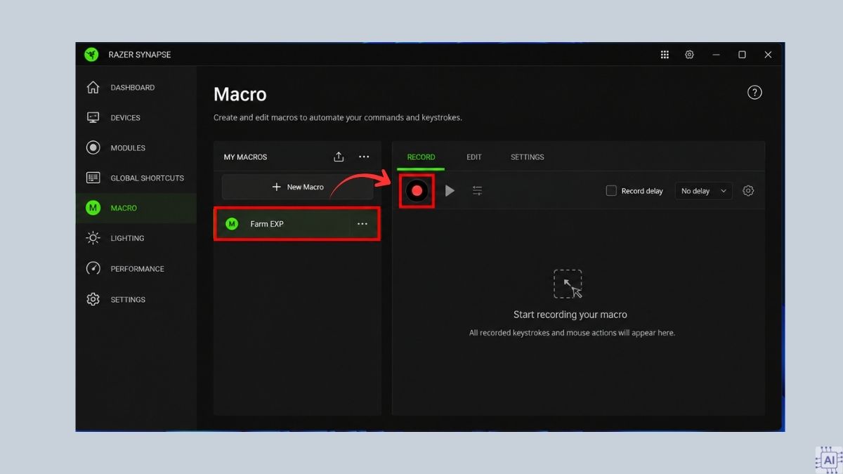 Cài đặt Macro và gán nút với Razer Hypershift