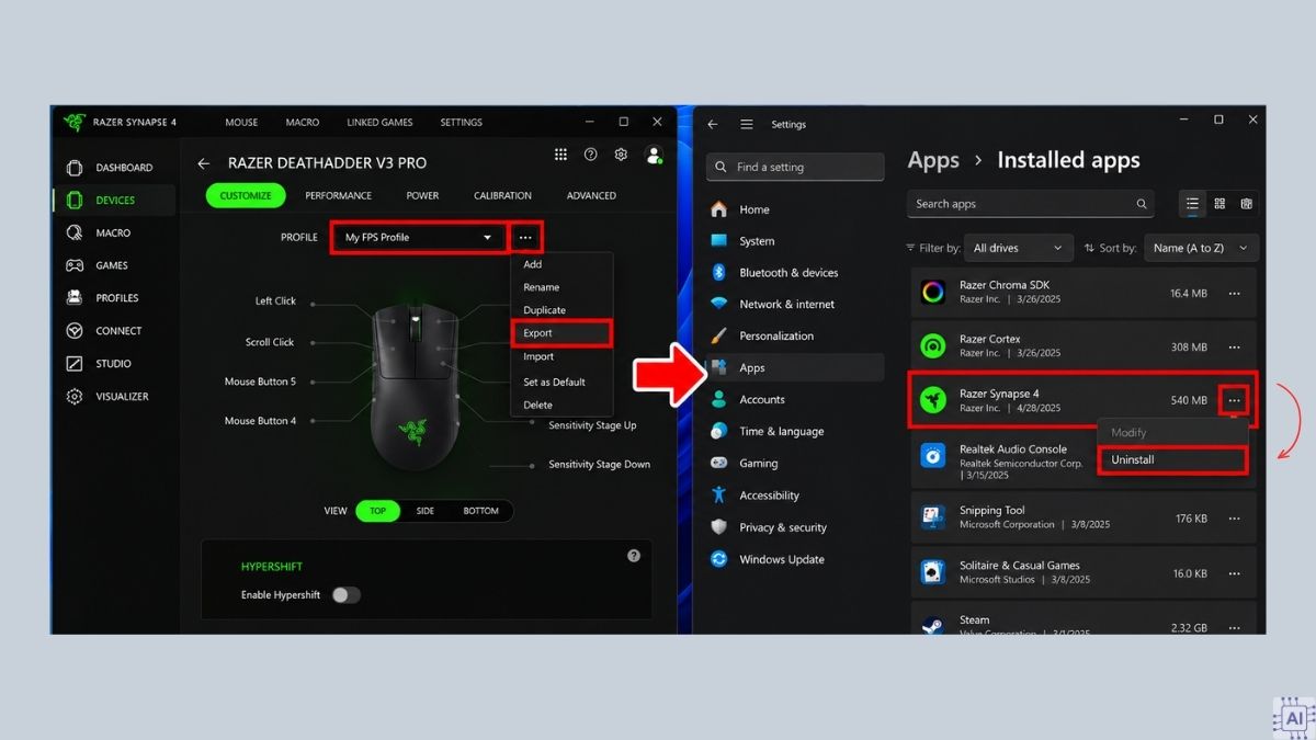 Cách gỡ cài đặt sạch bằng Razer Driver Clean-up Tool