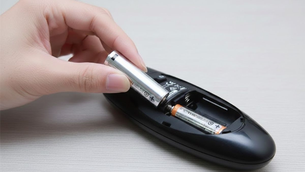 Thay pin mới và kiểm tra tiếp xúc cực pin