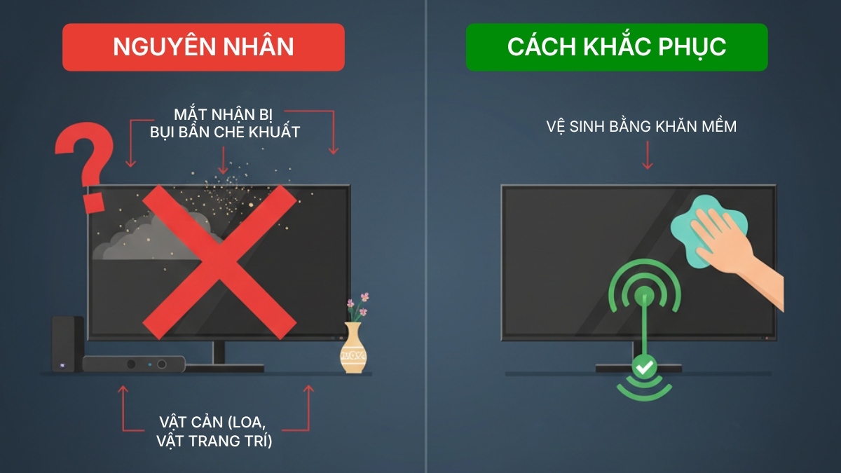 Mắt nhận tín hiệu trên tivi Samsung gặp vấn đề