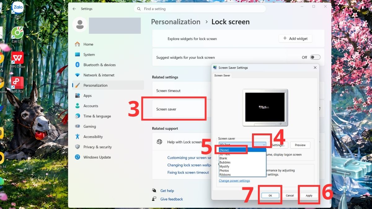 Cách tắt màn hình chờ (Turn off Screen Saver) nhanh chóng