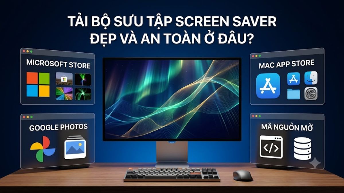Tải bộ sưu tập Screen Saver đẹp trên các nền tảng uy tín