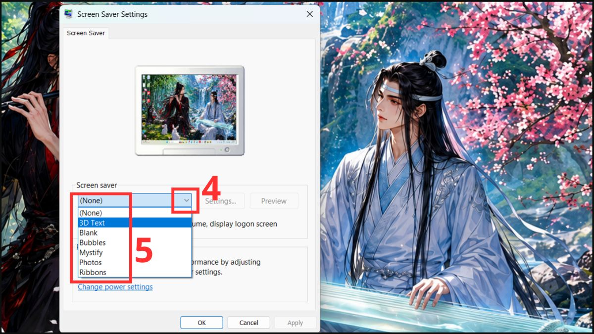Cách bật Screen Saver trên Windows 11