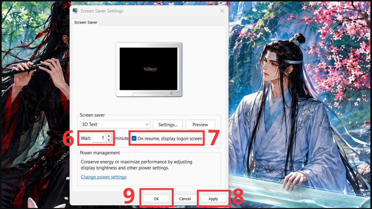 Cách bật Screen Saver trên Windows 11