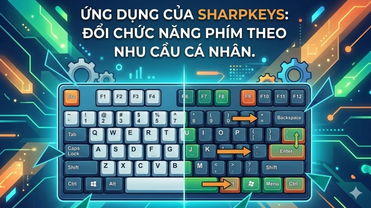 Đổi chức năng phím theo nhu cầu cá nhân