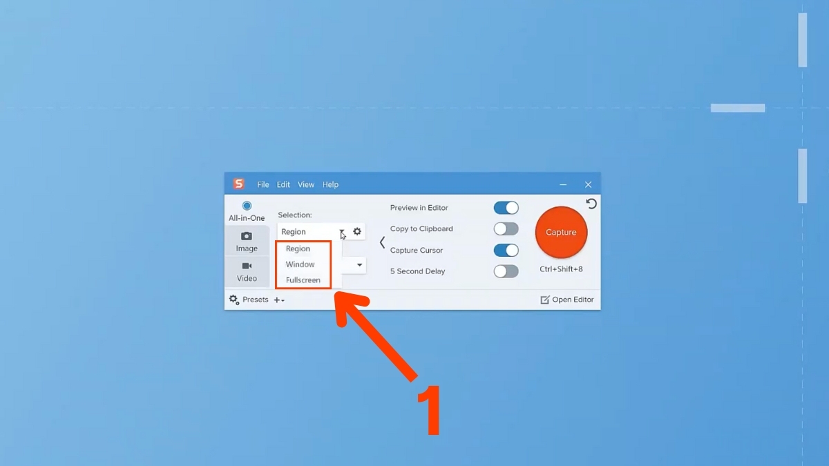 Cách cài đặt cấu hình Snagit cơ bản