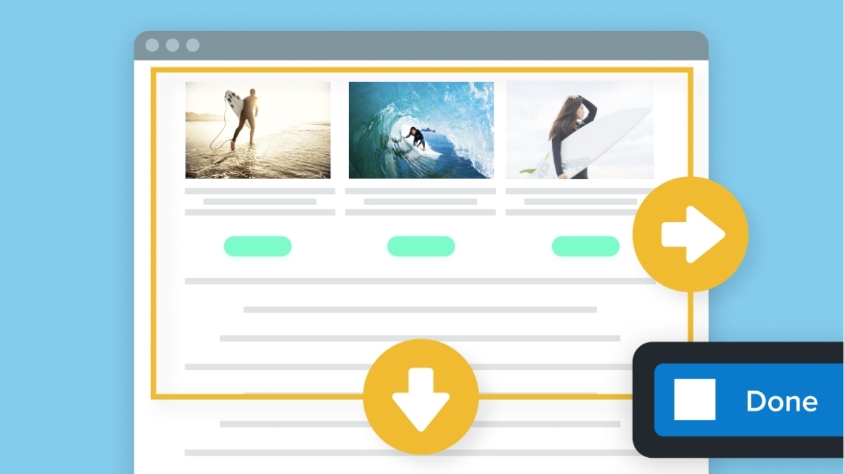 Snagit hỗ trợ chụp cuộn toàn bộ trang