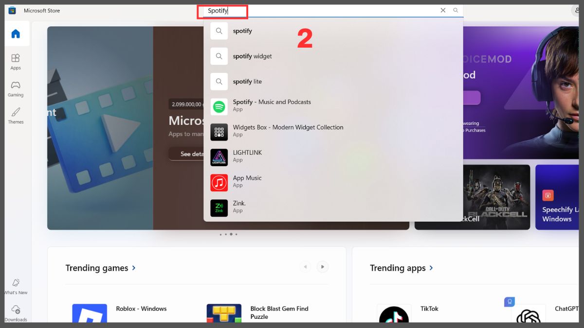 Cách tải Spotify trên Microsoft Store