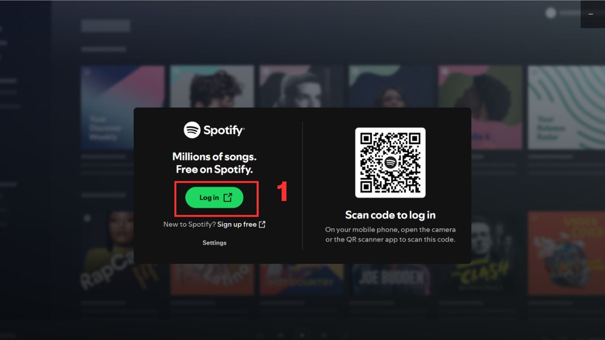Mở ứng dụng Spotify trên máy tính
