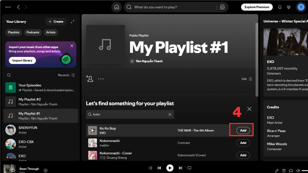 Cách tạo playlist Spotify cá nhân