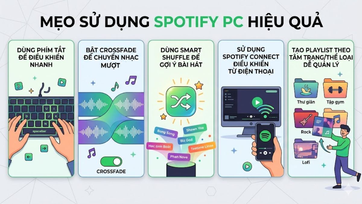 Một số mẹo hữu ích để sử dụng Spotify hiệu quả